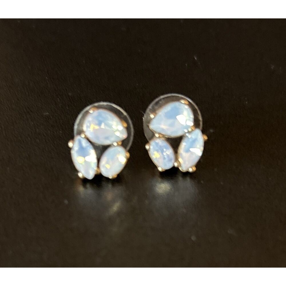 Moonstone Earrings Gold Tone